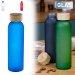 glazen bidon met bamboe dop cloody 500 ml