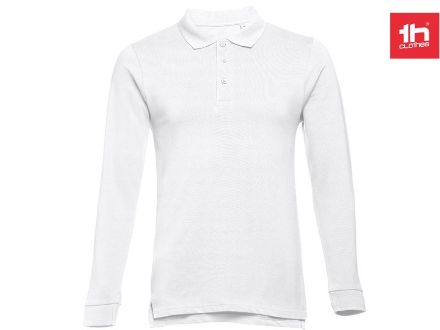 thc bern polo lange mouwen heren 210 gr katoen wit