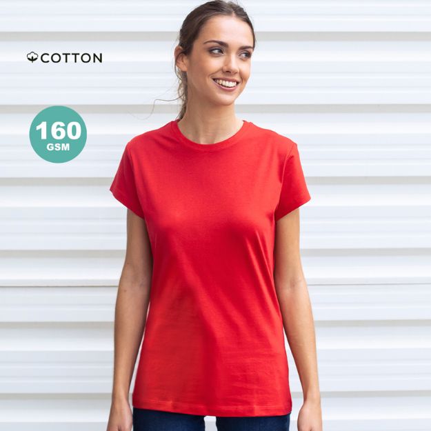 dames kleuren t-shirt katoen 160 gr seiyo s-xxl