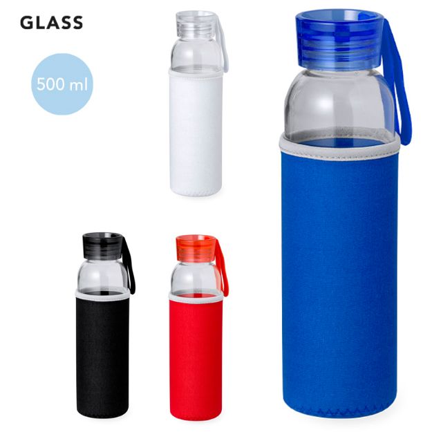 drinkfles glas venen 500 ml