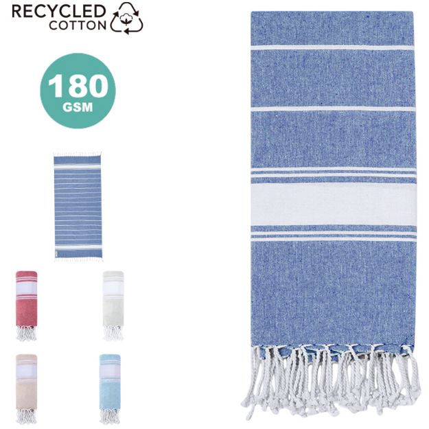 omslaghanddoek recycled katoenlainen