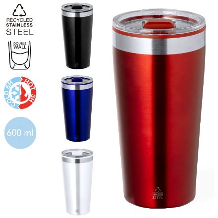 thermosbeker recycled rvs dione 600 ml