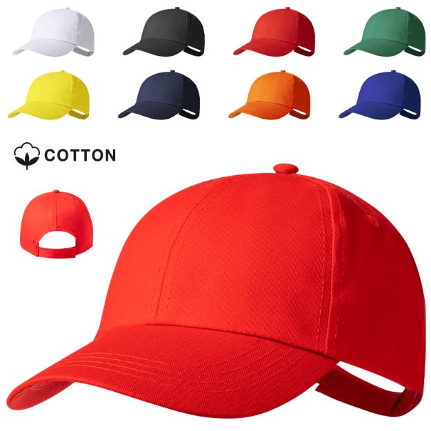 katoenen pet 6 panelen klitteband sluitinghaliard