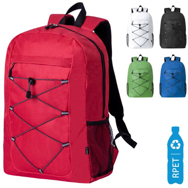 rugzak r-pet met mesh vakken aan de zijkant manet