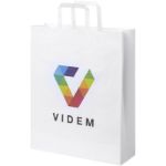 papieren tas 80-90 g/m2 kraft platte grepen l