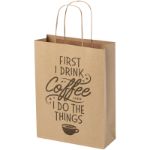 papieren tas 120 g/m2 gemaakt van kraftpapier m