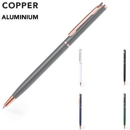 pen aluminium-koper noril blauwschrijvend