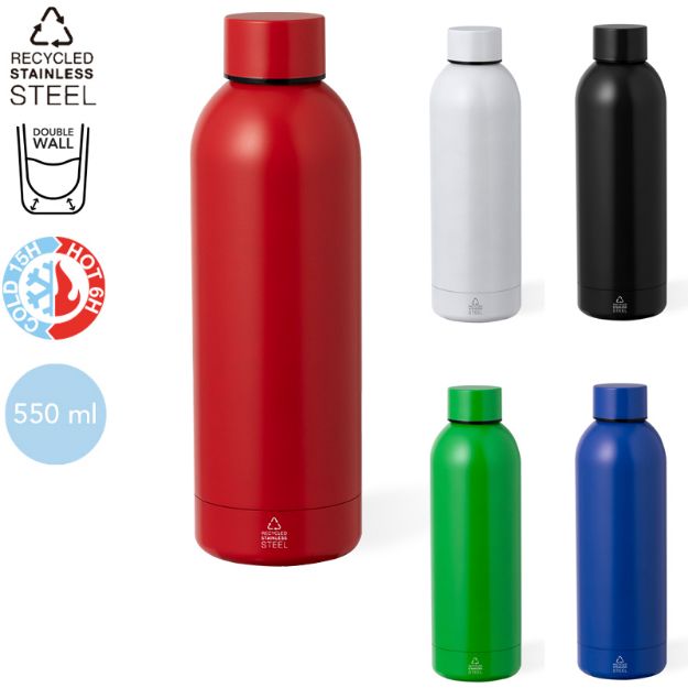 thermosfles recycled rvs keono 500 ml