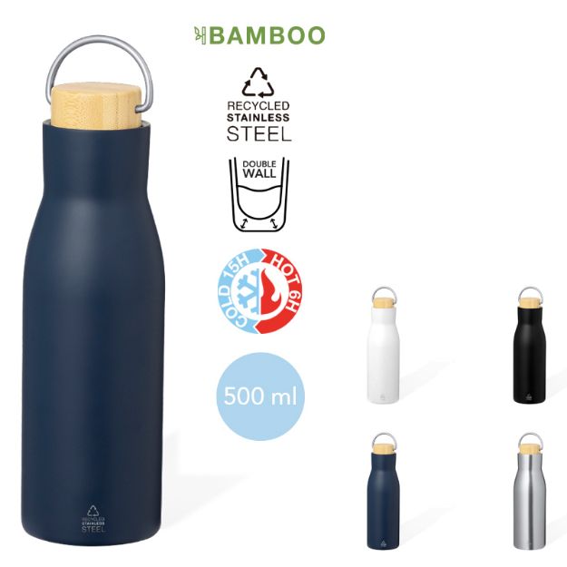 thermosfles recycled rvs prismix 500 ml