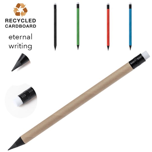 eeuwigdurend schrijvend potlood recycled karton
