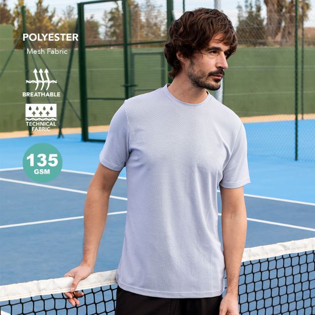 t-shirt volwassene ademend 135 gr gelang xs-xxl