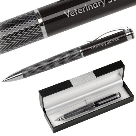 blauwschrijvende, hoogglans balpen.