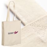 katoenen winkeltas met lange hengsels 165 gr