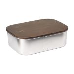 lunchbox van recycled rvs en acaciahout