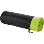 fleece deken triangle - limegroen