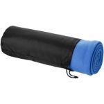 fleece deken triangle - blauw