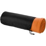 fleece deken triangle - oranje