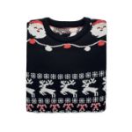 kersttrui met 10 led lampjes s/m