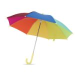 18 inch kinderparaplu glasvezel baleinen regenboog