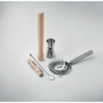 5-delige cocktailset in katoenen etui