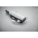 rvs zakmes in vorm van een wijnfles, 4 functies