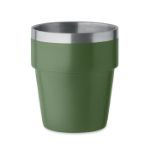 stapelbare thermosbeker van recycled rvs 250 ml