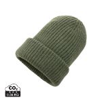 impact aware polylana dubbel gebreide beanie - groen