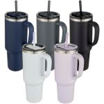syd thermosbeker recycled rvs met rietjes 1200 ml