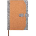 viviana a5 notitieboek van gerecycled vilt en kurk