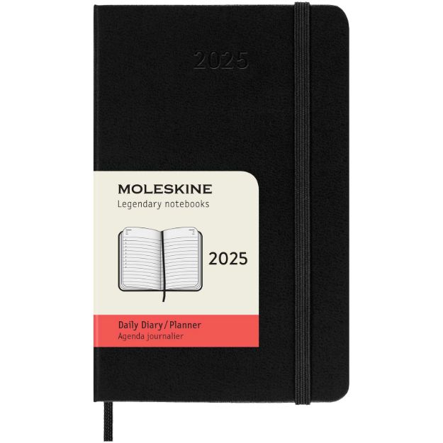 moleskine hardback pocket dag-agenda 12 maanden