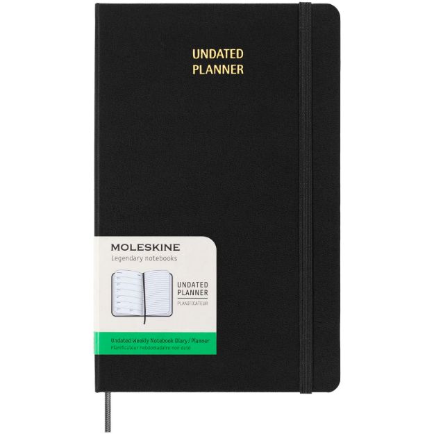 moleskine ongedateerde weekplanner met harde kaft