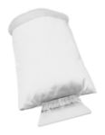 plastic ijskrabber met 210t polyester handschoenen - wit