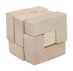houten puzzel spel, bouw een kubus.