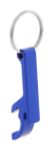 aluminium flessenopener met sleutelhanger savior - blauw