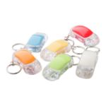 sleutelhanger in auto model met led lamp.