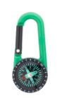 karabijnhaak met kompas. - groen