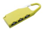 metalen bagageslot met 3-cijfer code.