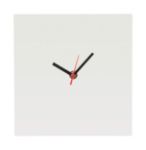 vierkante hdf houten tafelklok. custom made.