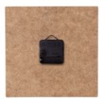 vierkante hdf houten tafelklok. custom made.