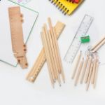 houten liniaal, 13 cm.