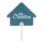 custom gemaakte waaiers met plastic handvat. - wit