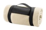 polar fleece deken met draagband, incl. - beige