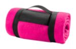 polar fleece deken met draagband, incl. - fuchsia