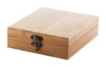wijnset in bamboe doos met 4 houten accessoires.