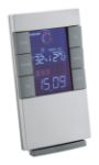digitale klok en weerstation met gekleurd display.