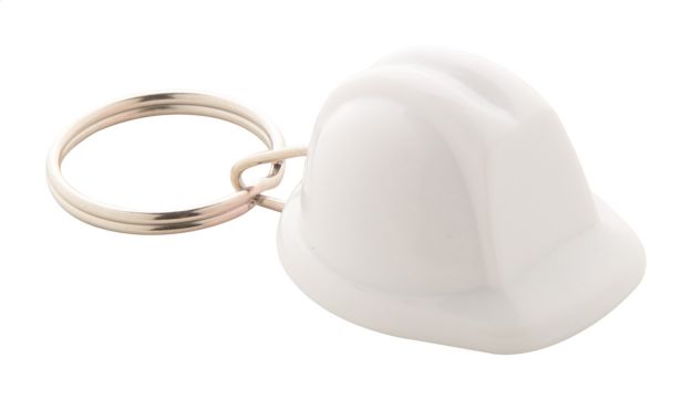 sleutelhanger in de vorm van een helm.