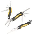 multitool met 8 gereedschapopties en zakmes.