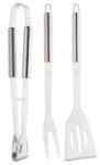drie delige rvs barbecue set