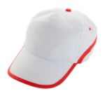 baseball cap met 5 panels en klittenbandsluiting