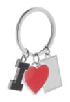 metalen sleutelhanger i love